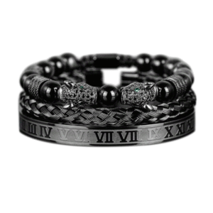 Triple Noir Bracelet Set